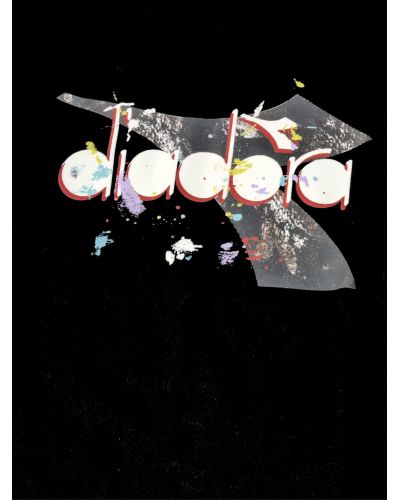 T-shirt Diadora Bambini e ragazzi Nero - Primavera/Estate