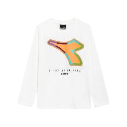 T-shirt Diadora Bambini e ragazzi Latte