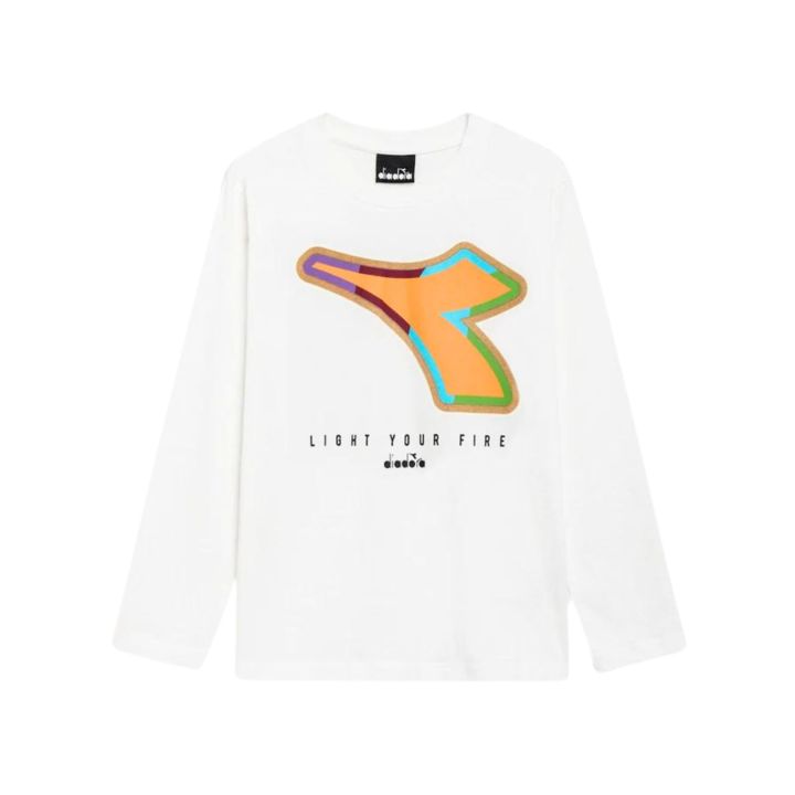 T-shirt Diadora Bambini e ragazzi Latte