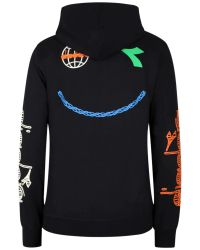 Felpa Diadora Bambini e ragazzi Nero