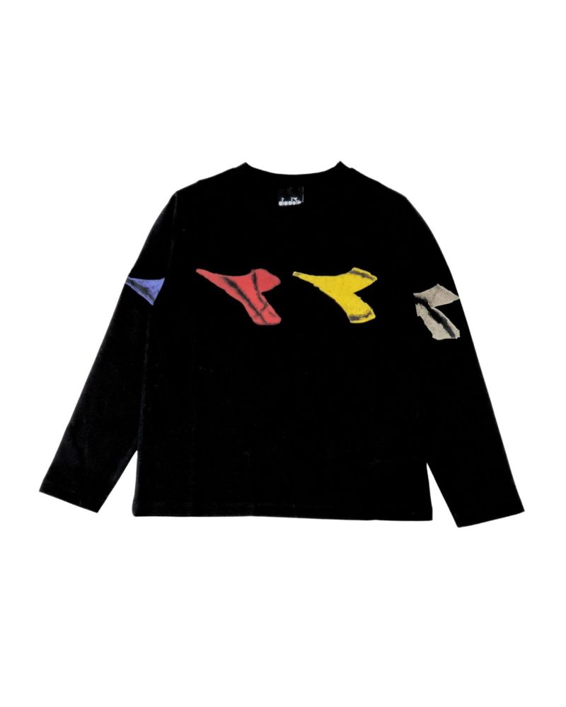 T-shirt Diadora Bambini e ragazzi Nero