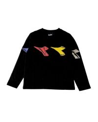 T-shirt Diadora Bambini e ragazzi Nero