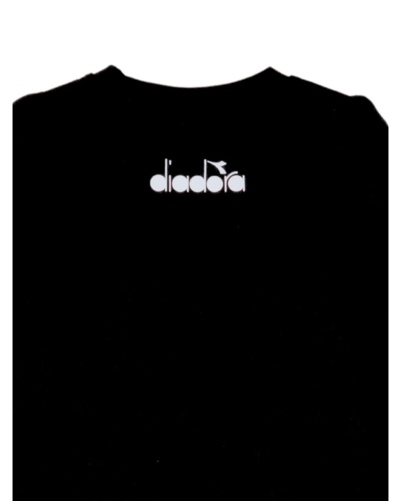 T-shirt Diadora Bambini e ragazzi Nero - Primavera/Estate