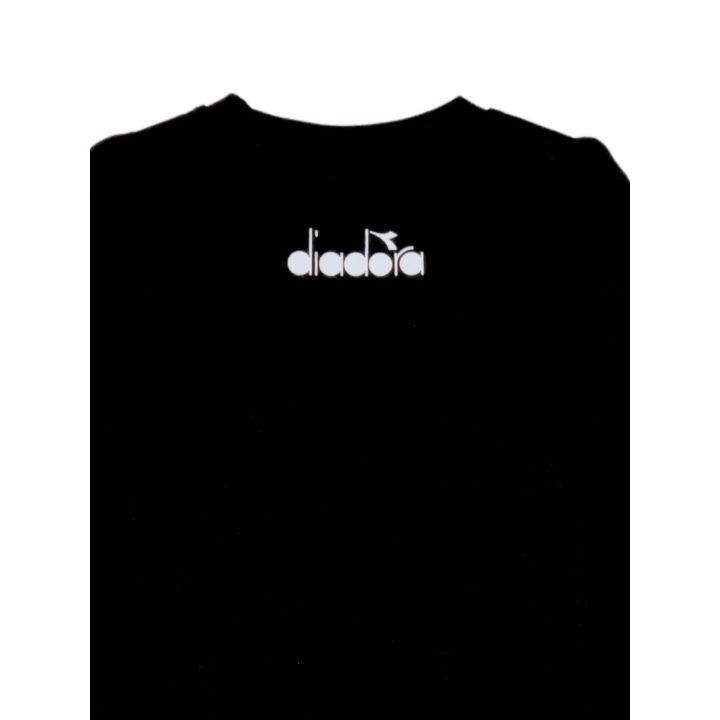 T-shirt Diadora Bambini e ragazzi Nero - Primavera/Estate