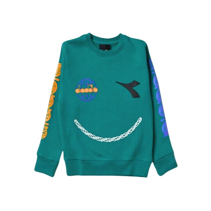 Felpa Diadora Bambini e ragazzi Verde