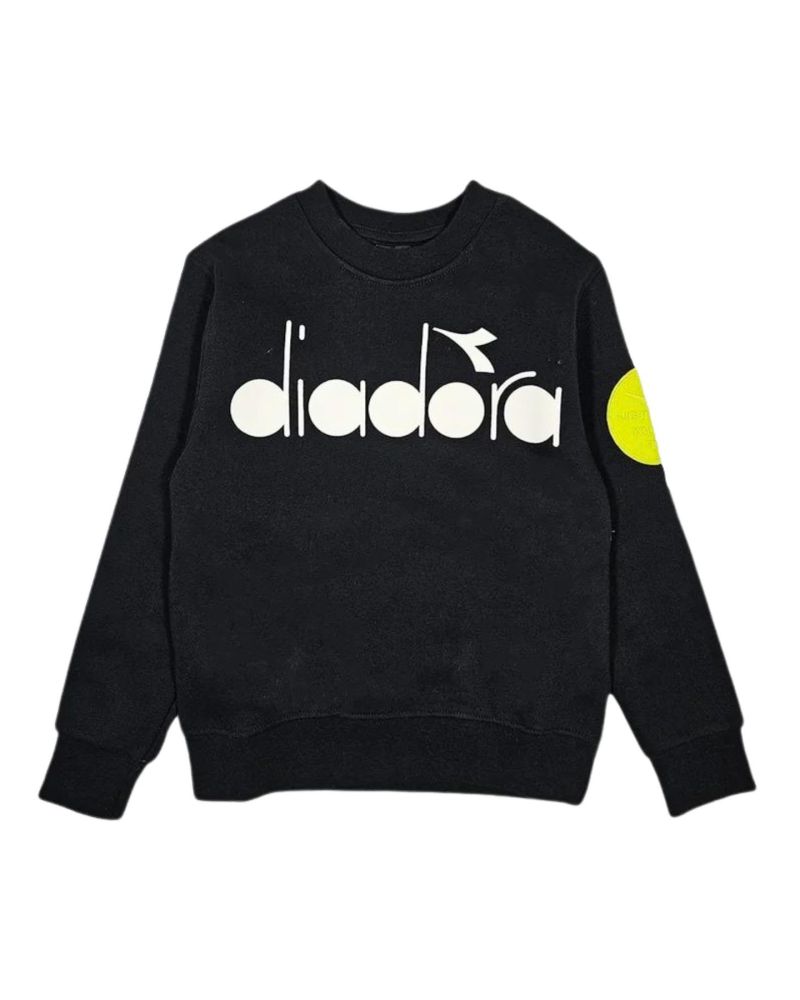 T-shirt Diadora Bambini e ragazzi Nero - Primavera/Estate