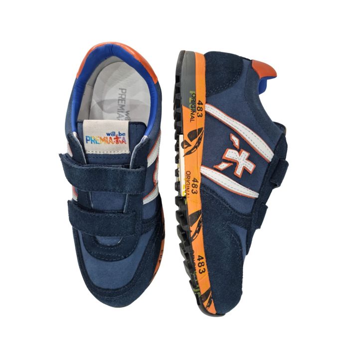 Sneakers Premiata Blu Bambini E Ragazzi | Tamaiti