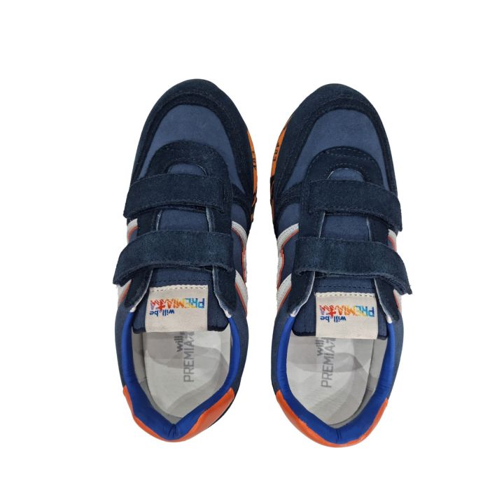 Sneakers Premiata Blu Bambini E Ragazzi | Tamaiti