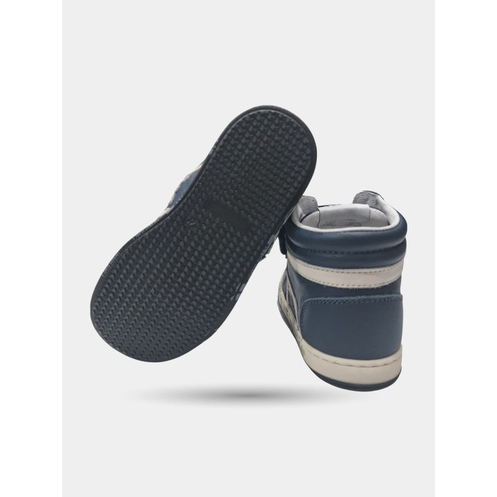 Suola e tallone delle sneakers alte Premiata blu
