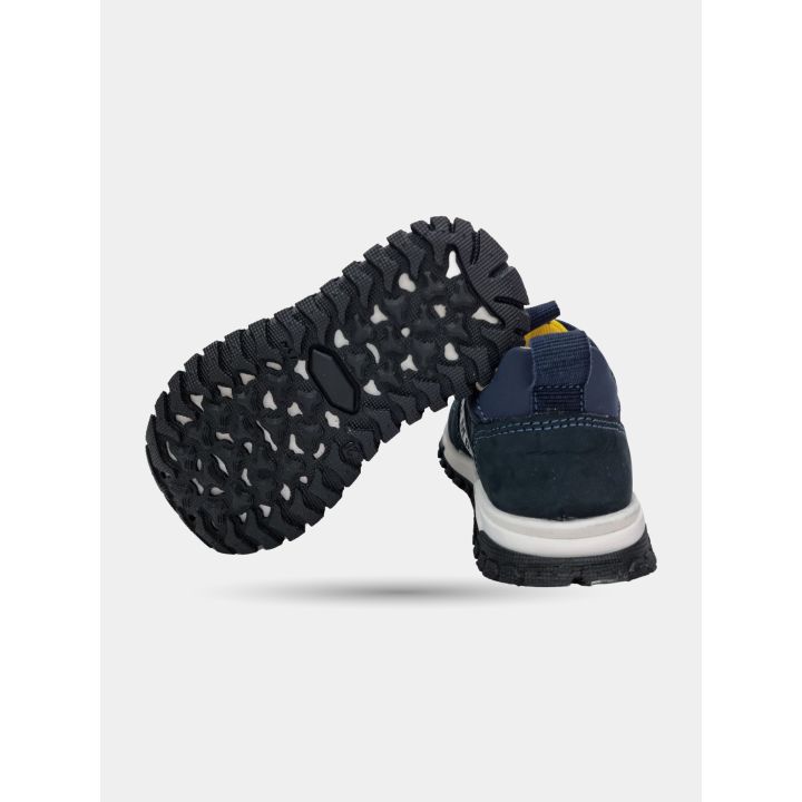 Suola a carrarmato e tallone delle sneakers Bikkembergs blu