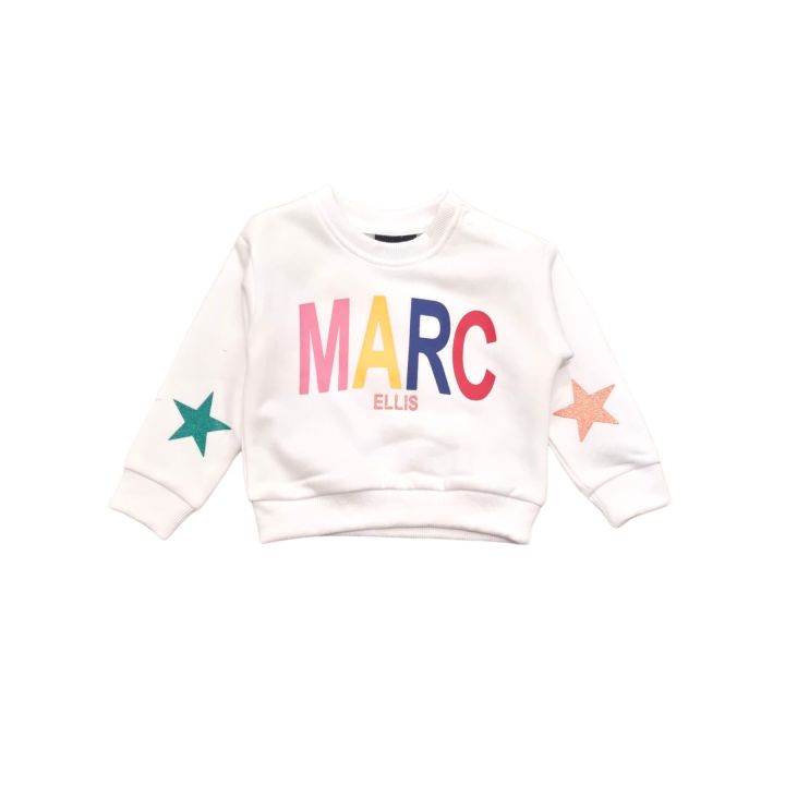 Felpa MARC ELLIS Bimba Bianco