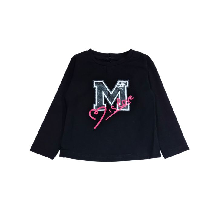 T-shirt FUN&FUN Bimba Nero