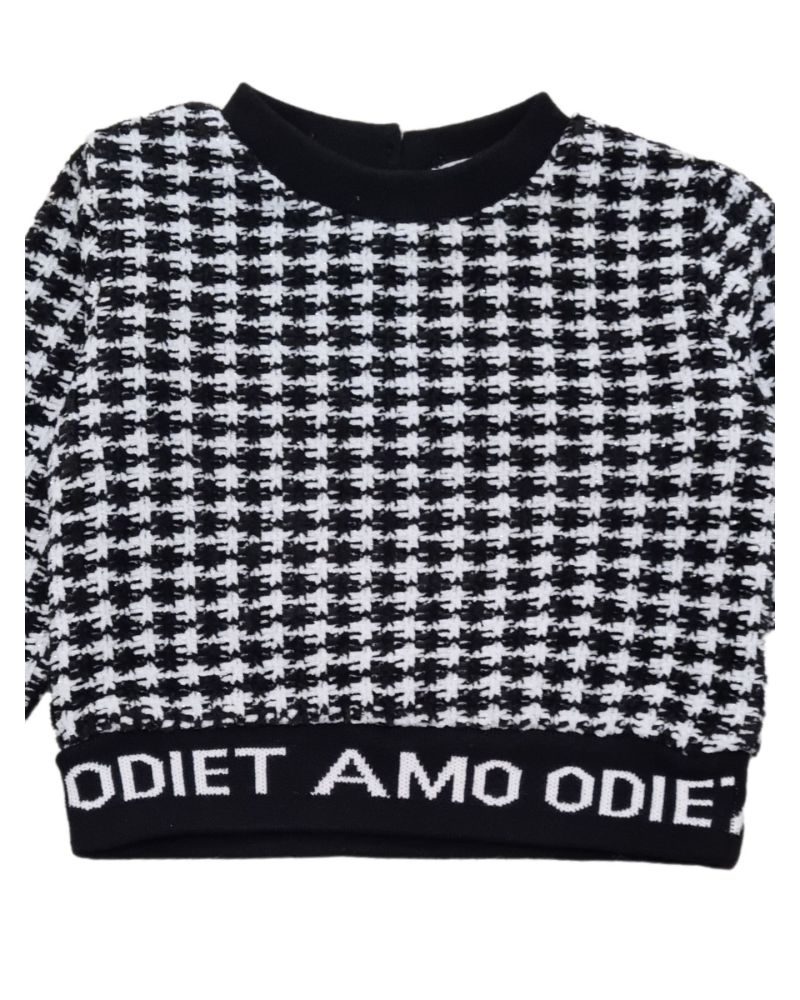 Maglione ODIETAMO Bimba Nero - Autunno/Inverno