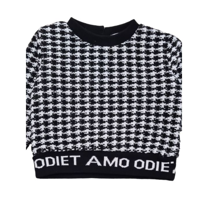 Maglione ODIETAMO Bimba Nero - Autunno/Inverno