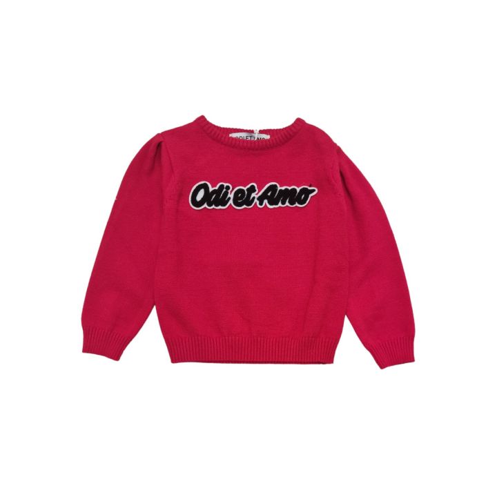 Maglione ODIETAMO Bimba Rosso