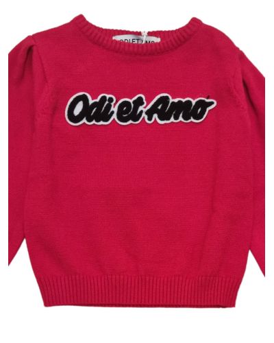 Maglione ODIETAMO Bimba Rosso - Autunno/Inverno