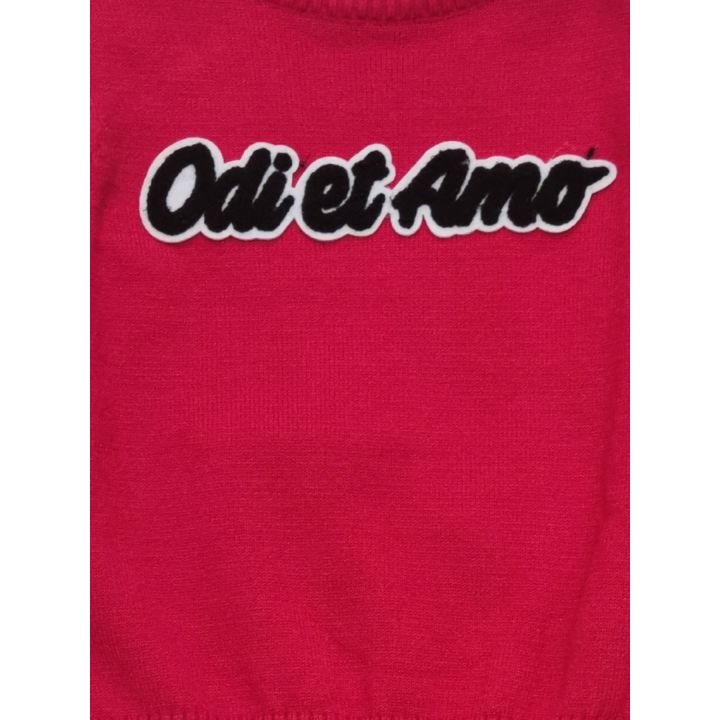 Maglione ODIETAMO Bimba Rosso - Autunno/Inverno