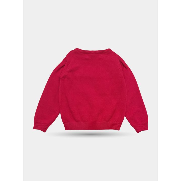 Retro del maglione rosso Odi et Amo da neonata