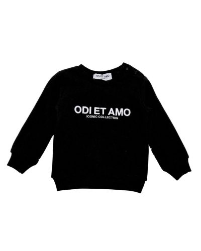 Felpa ODIETAMO Bimba Nero