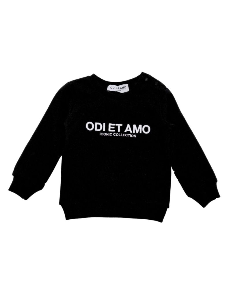 Felpa ODIETAMO Bimba Nero