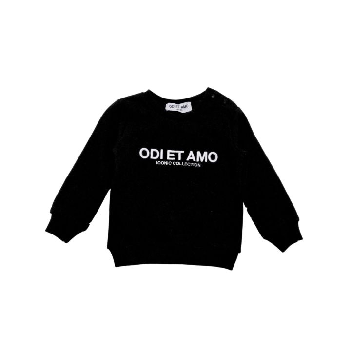 Felpa ODIETAMO Bimba Nero
