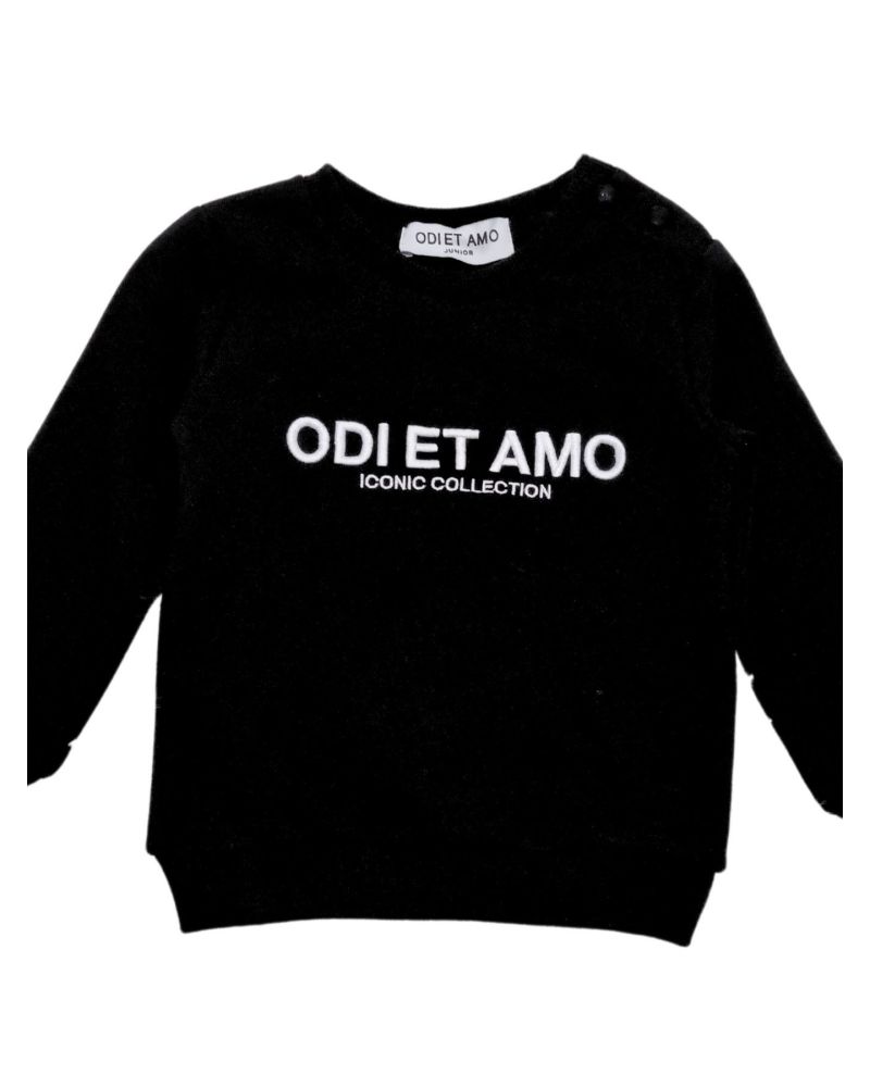 Felpa ODIETAMO Bimba Nero - Autunno/Inverno