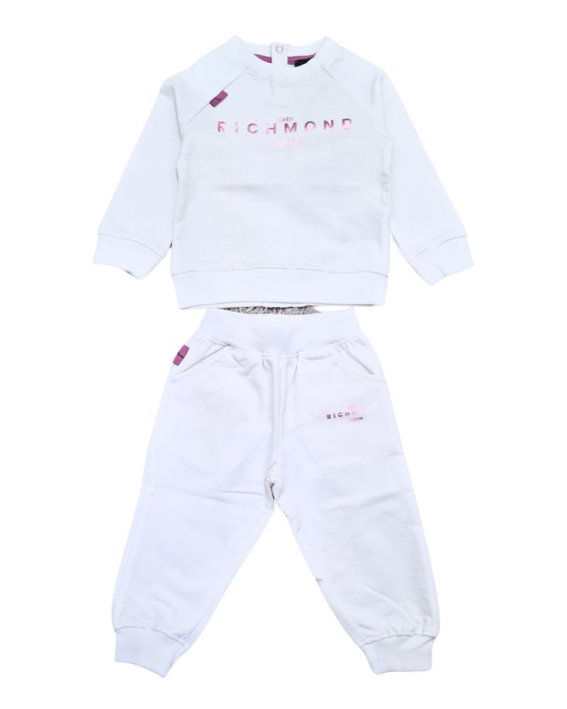 Tuta John Richmond Neonata Bianco