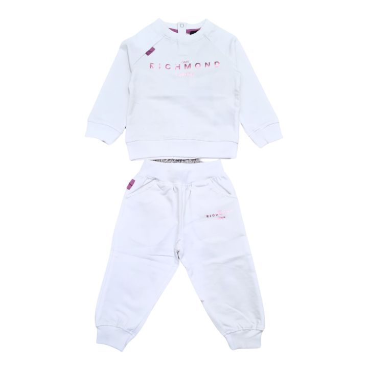 Tuta John Richmond Neonata Bianco