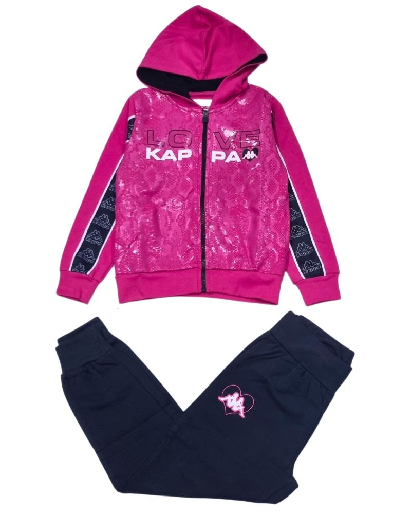 Tuta kappa Bambine e ragazze Fucsia