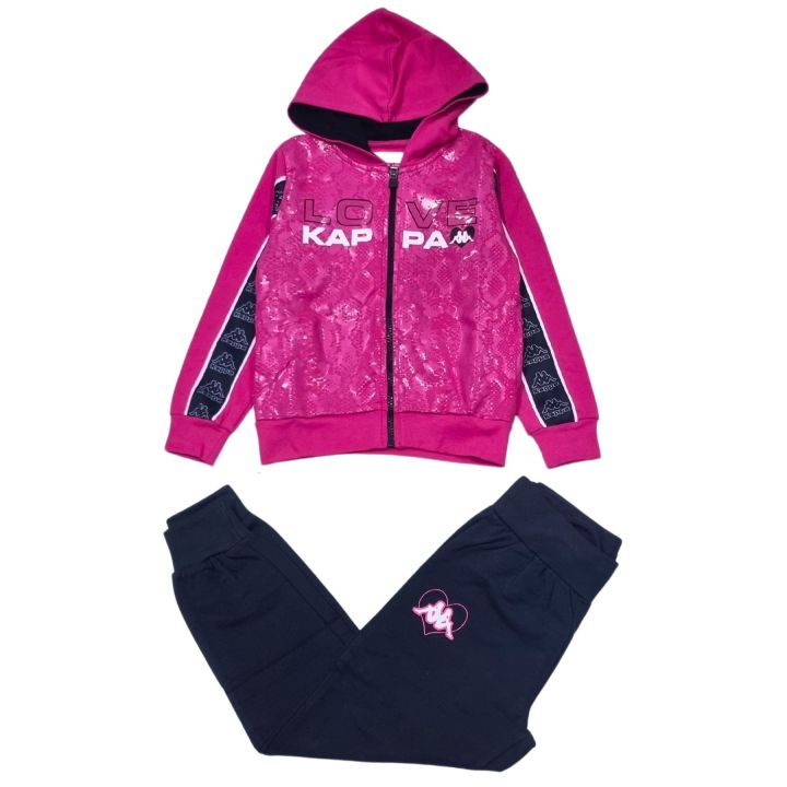 Tuta kappa Bambine e ragazze Fucsia
