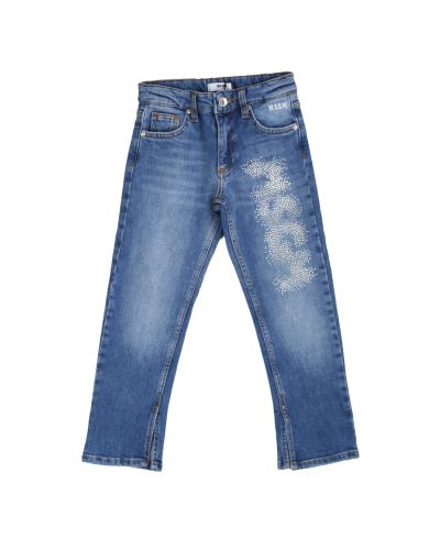 Jeans MSGM Bambina Blu