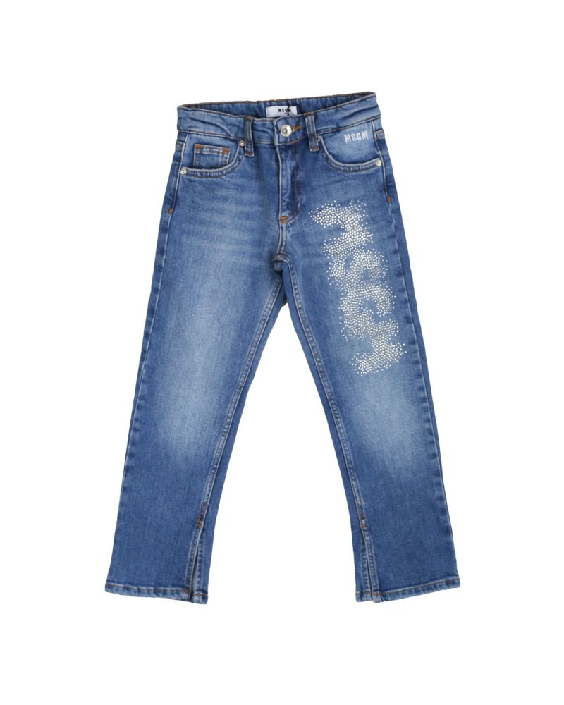 Jeans MSGM Bambina Blu
