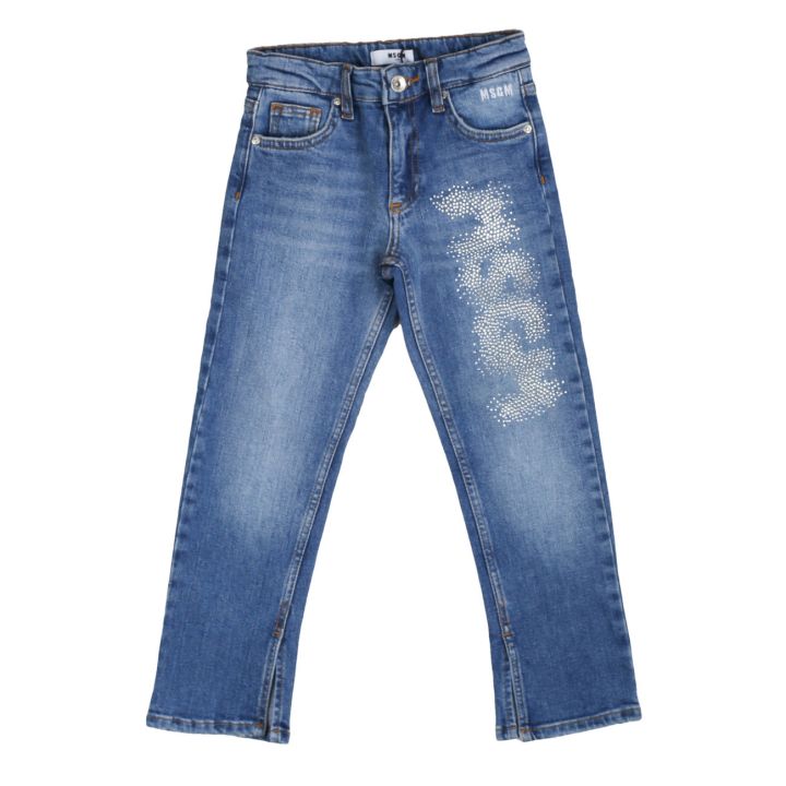 Jeans MSGM Bambina Blu