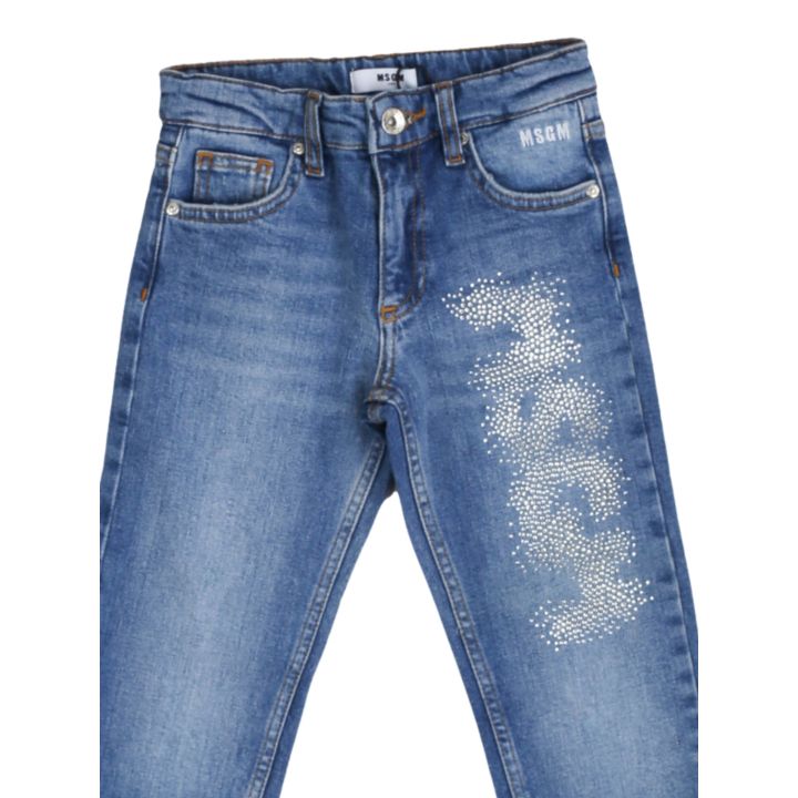 Jeans Msgm Blu Bambine E Ragazze | Tamaiti