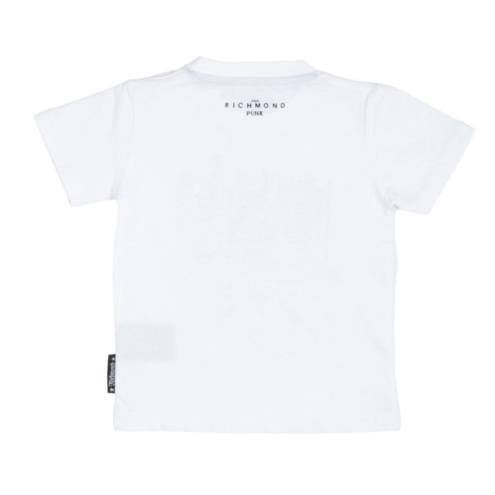 T-shirt John Richmond Bianco Bimbo | Tamaiti
