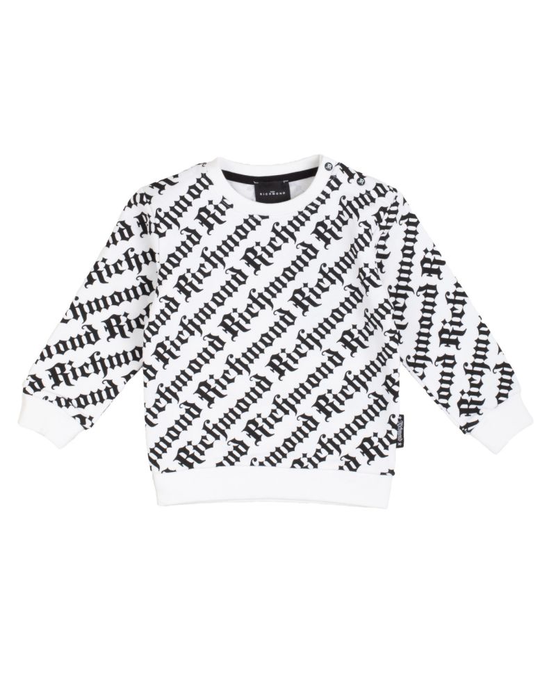 Felpa John Richmond Neonato Bianco