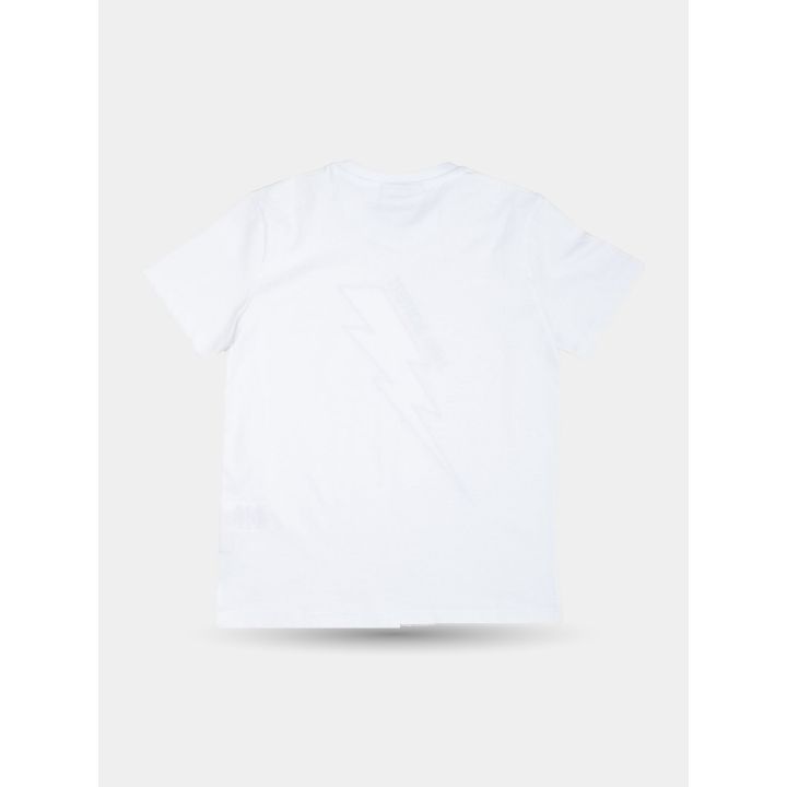 Retro della t-shirt Neil Barrett bianca, senza stampe