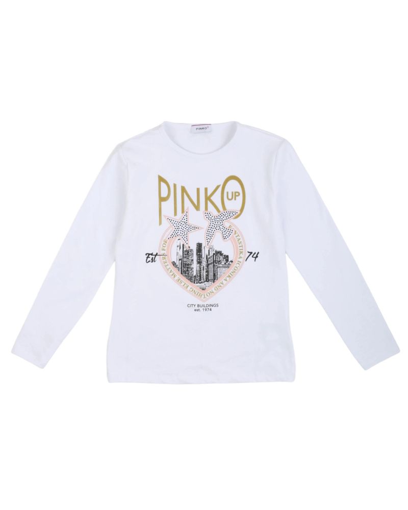 T-shirt Pinko Bambine e ragazze Bianco - Primavera/Estate