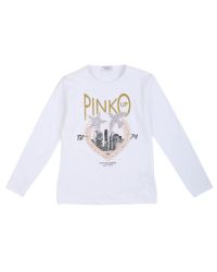 T-shirt Pinko Bambine e ragazze Bianco - Primavera/Estate