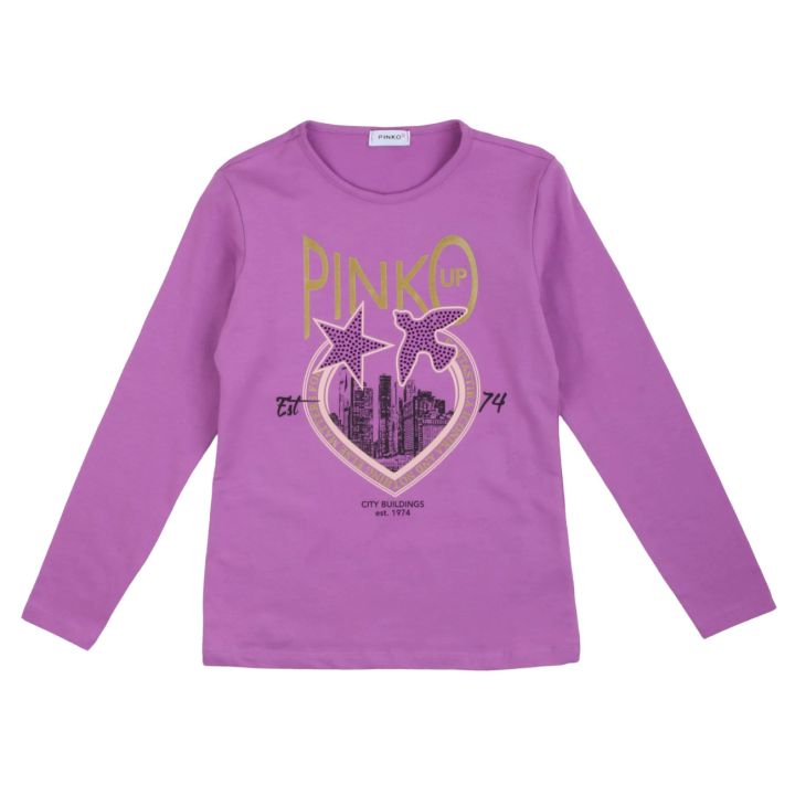 T-shirt Pinko Bambine e ragazze Viola - Primavera/Estate