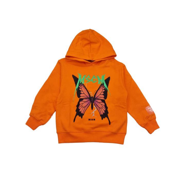Felpa Msgm Arancione Bambine E Ragazze | Tamaiti