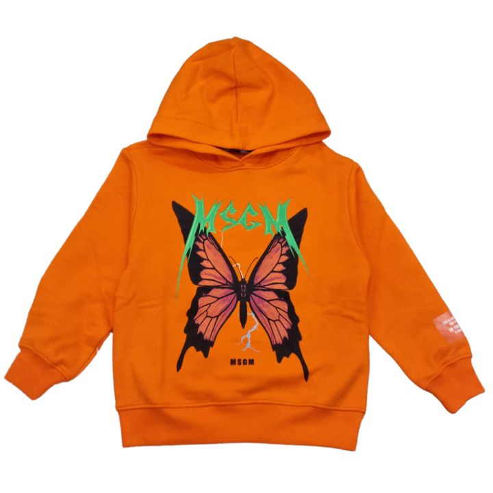 Felpa Msgm Arancione Bambine E Ragazze | Tamaiti