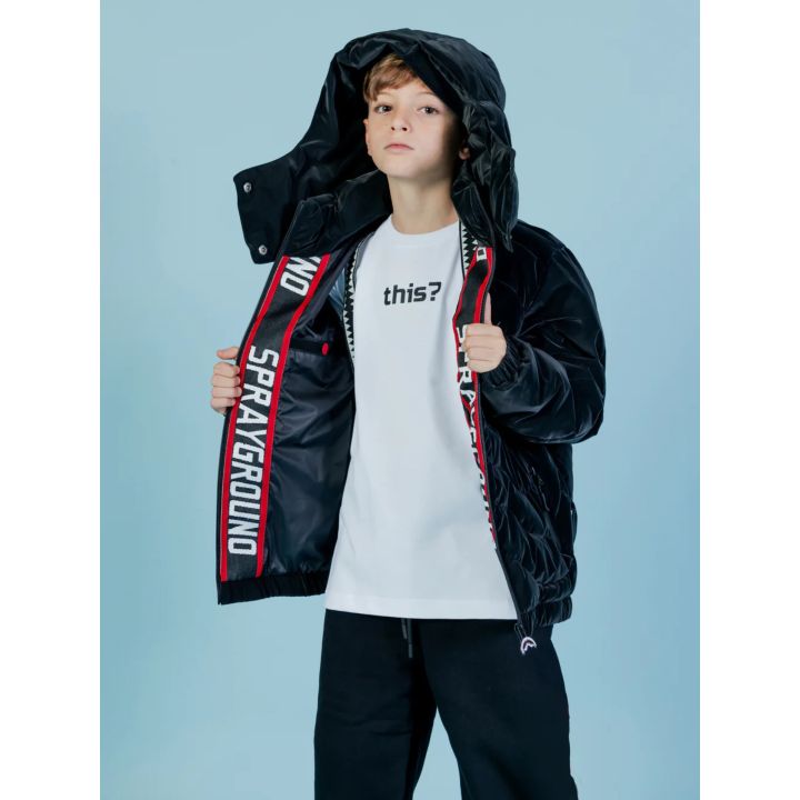 Giaccone Sprayground Nero Bambine E Ragazze | Tamaiti