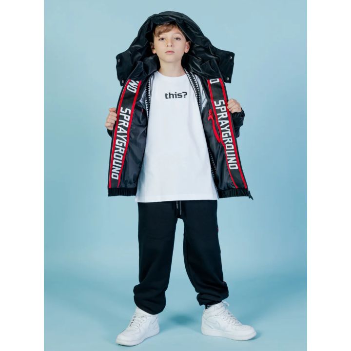 Giaccone Sprayground Nero Bambine E Ragazze | Tamaiti