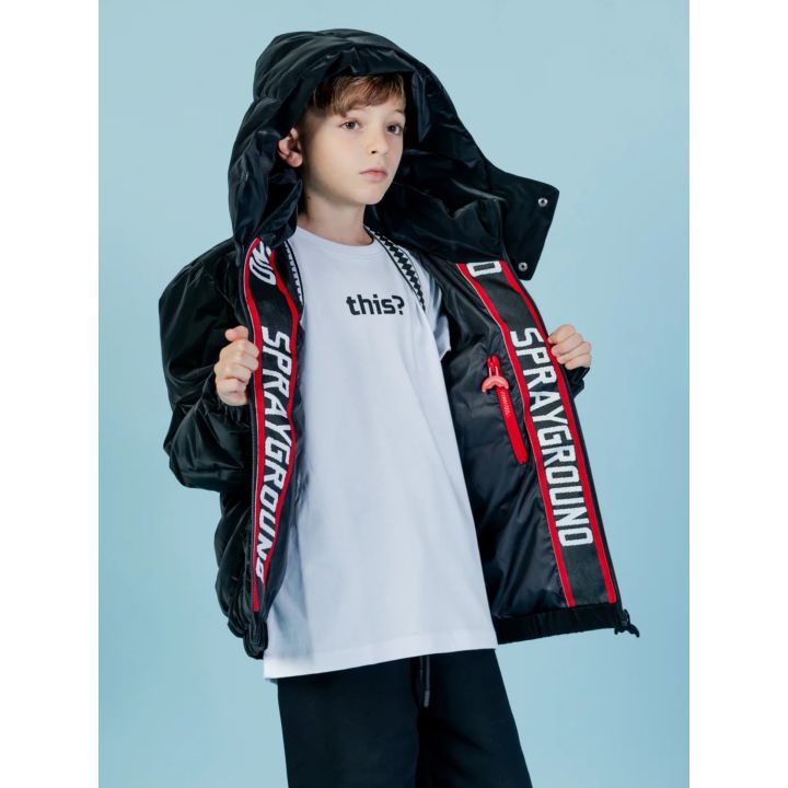 Giaccone Sprayground Nero Bambine E Ragazze | Tamaiti