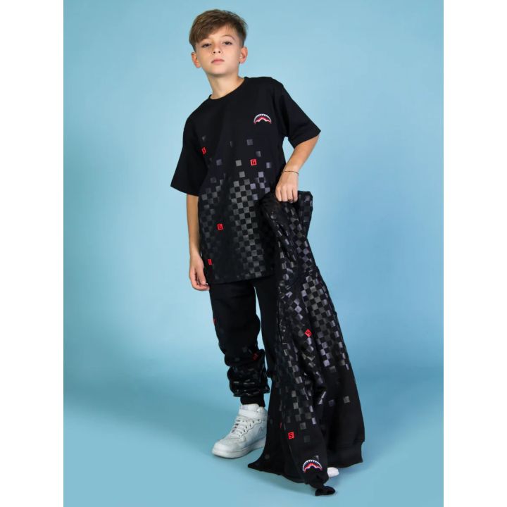 T-shirt Sprayground Nero Bambini E Ragazzi | Tamaiti