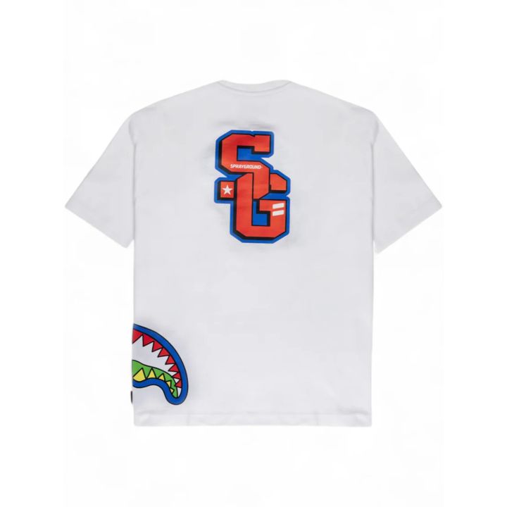 T-shirt Sprayground Bianco Bambini E Ragazzi | Tamaiti