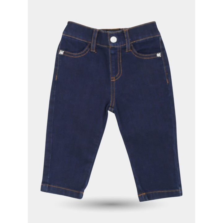 Jeans John Richmond blu scuro da bambina, vista frontale