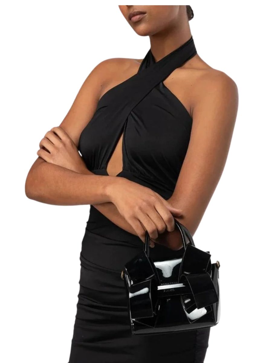 Borsa a tracolla Pinko Bambine e ragazze Nero - Continuativa