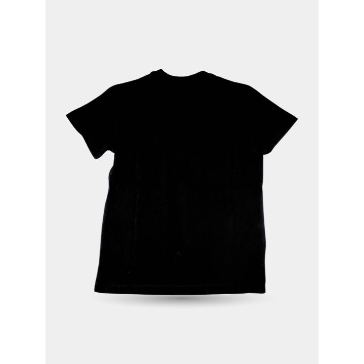 Retro liscio della t-shirt Patriot nera a maniche corte